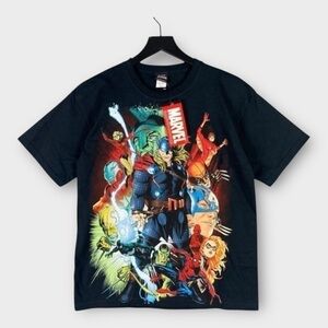 Vintage Marvel Mad Engine T-Shirt XS Rare Super Hero Graphic Superhero Comics‎